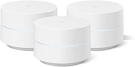 Google Wifi - AC1200 - Mesh WiFi System - Wifi Router - 4500 Sq Ft Coverage - 3 pack