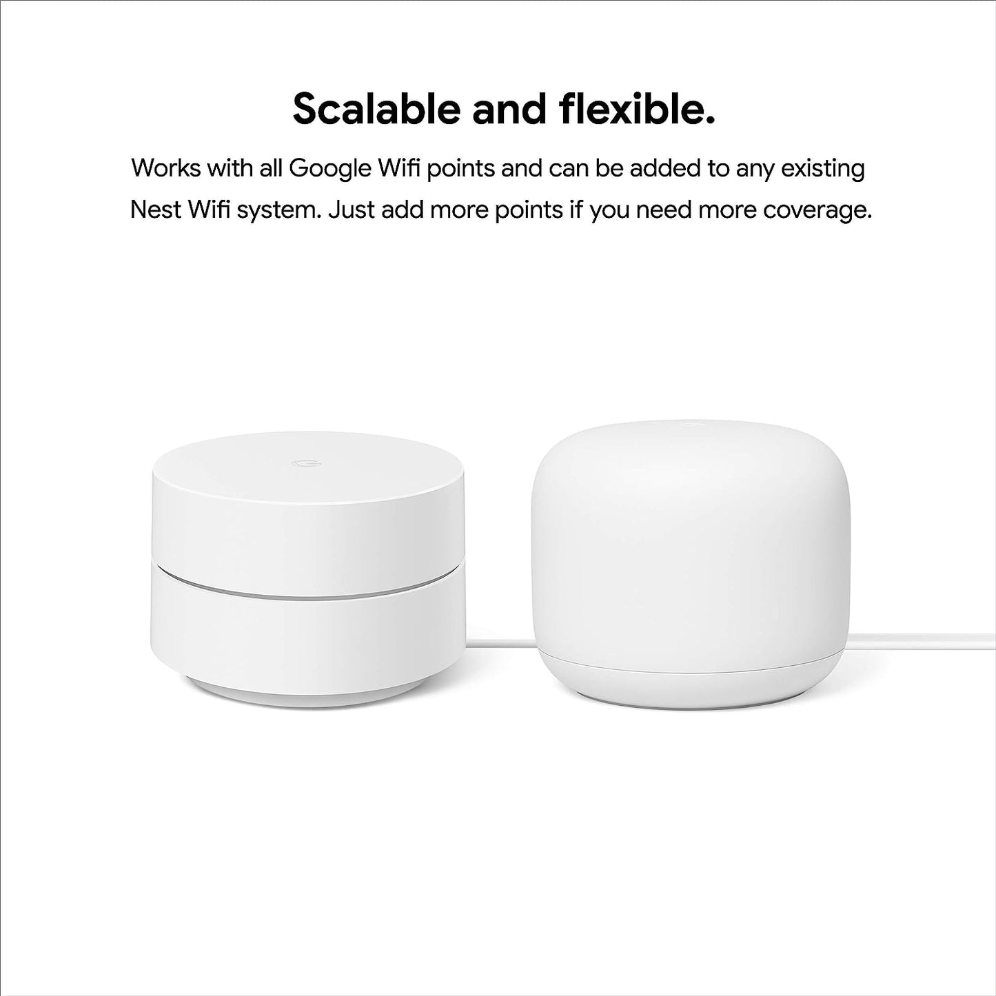 Google Wifi - AC1200 - Mesh WiFi System - Wifi Router - 1500 Sq Ft Coverage - 1 pack